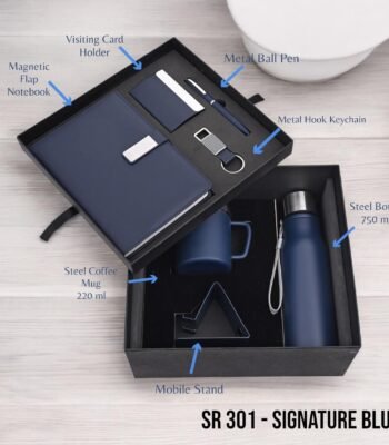 Signature Blue Premium Corporate Gift Set (7-in-1 Combo) - SR 301