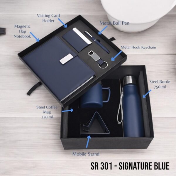 Signature Blue Premium Corporate Gift Set (7-in-1 Combo) - SR 301
