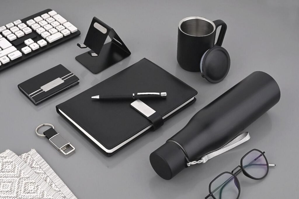Premium Black Corporate Gift Set (7-in-1 Executive Combo)