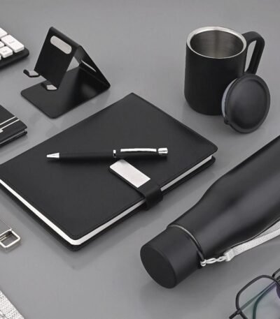 Premium Black Corporate Gift Set (7-in-1 Executive Combo)
