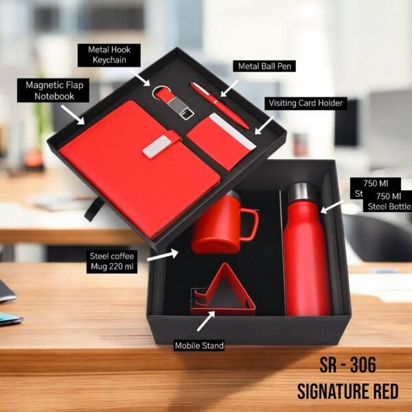 Signature Red Premium Corporate Gift Set (7-in-1 Executive Combo) - SR 306